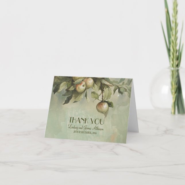 Tack för apple Träd Bröllop (Framsida)