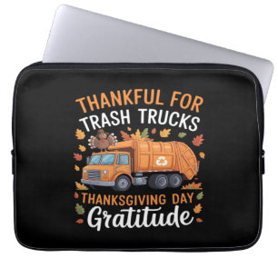 Tack för Återvinna Lastbil Thanksgiving Day Garbag Laptop Fodral