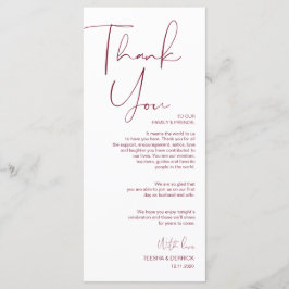 Tack för att ange Ställe för minialism Burgundy-sk Program