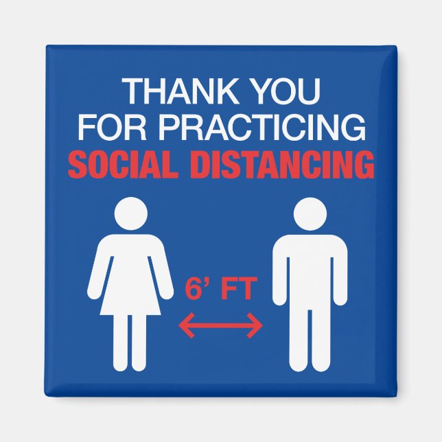 Tack för att Avstånd Social Magnet (Framsidan)