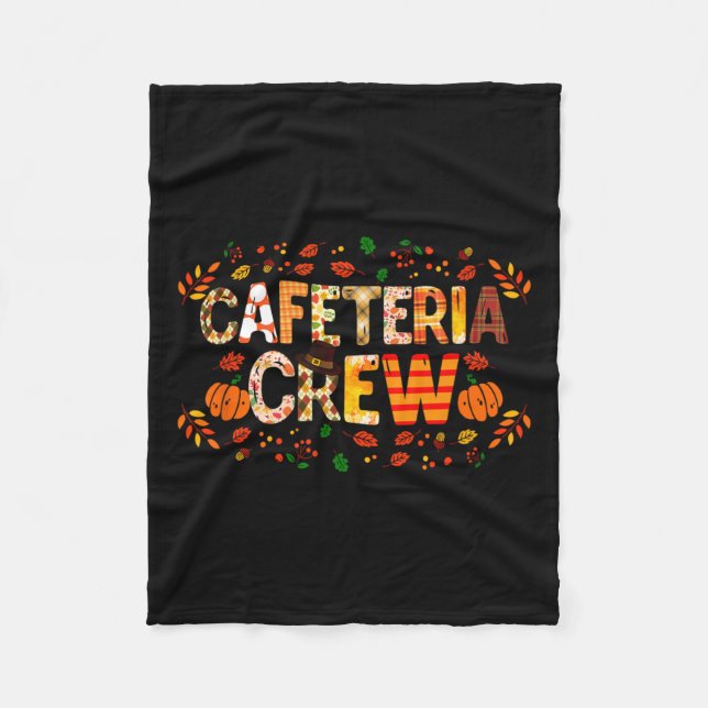Tack för att Cafeteria Crew hösthöstas, tack Fleecefilt (Framsidan)