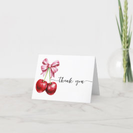 Tack för att Cherry Coquette Baby Shower är i fick Kort