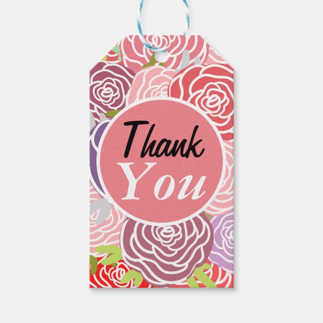 Tack för att Cute ro moderna hantverk är pappra Presentetikett (Framsidan)