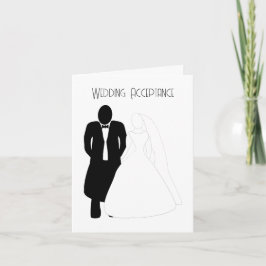 Tack för att du accepterade bröllop-kortet Bride G Kort