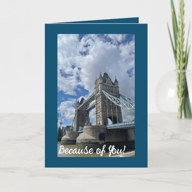 Tack för att du är där. kort (Framsida)