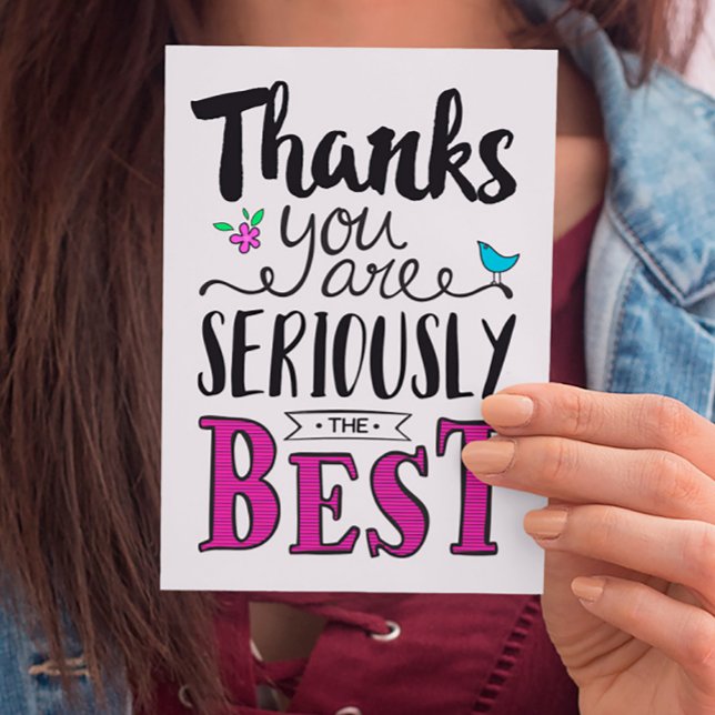 Tack för att du är den bästa hälsningskort (Skapare uppladdad)