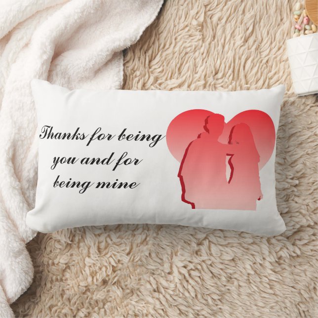 Tack för att du är du lumbarkudde (Filt)