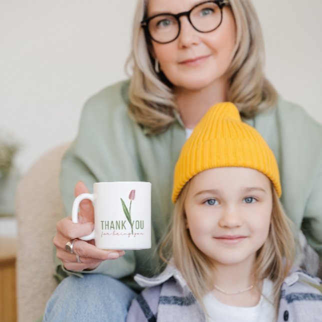 Tack för att du är du-mugg kaffemugg (Skapare uppladdad)