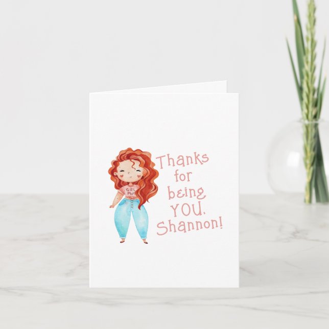 Tack för att du är du Viket gratulationskort Kort (Framsida)