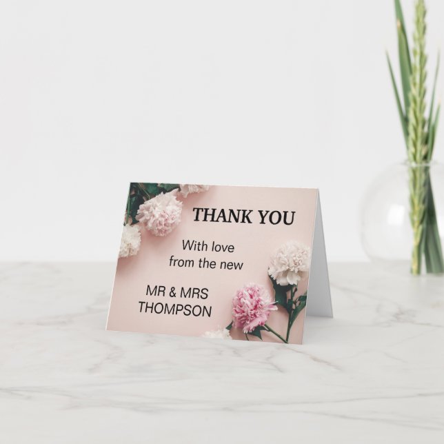 Tack för att du är en del av vår Bröllop-Tack Kort (Framsida)