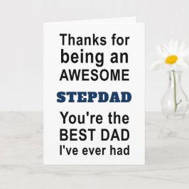 Tack för att du är en Fantastisk Stepdad Kort