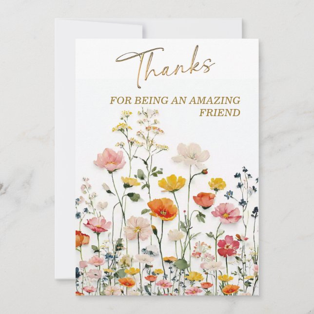 Tack för att du är en fantastisk vän inbjudningar (Framsida)