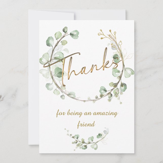 Tack för att du är en fantastisk vän inbjudningar (Framsida)