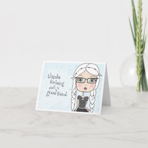 Tack för att du är en sådan bra vän - Notecard Kort