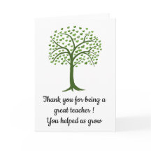 Tack för att du är en underbar lärare