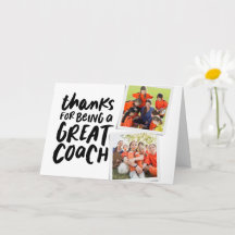 Tack för att du är en underbar tränare, tack för t