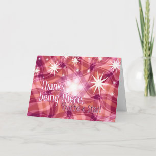 Tack för att du är ett stjärnbedömningskort