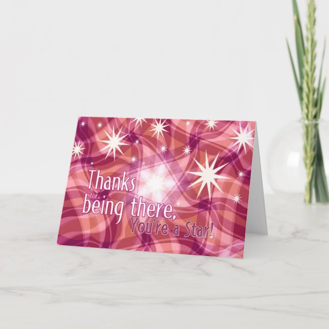 Tack för att du är ett stjärnbedömningskort kort (Framsida)