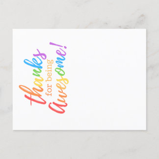 Tack för att du är fantastisk helg vykort