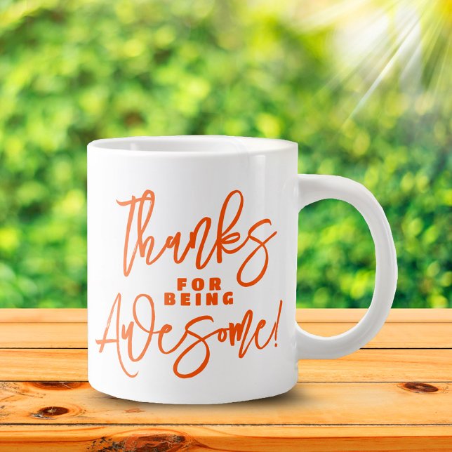 Tack för att du är fantastisk! Världens komplimang Jumbo Mugg (Thanks for Being Awesome! Jumbo Coffee Mug Cover Photo)