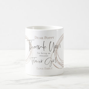 Tack för att du är Flower Girl Gift Kaffemugg