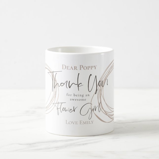 Tack för att du är Flower Girl Gift Kaffemugg (Center)