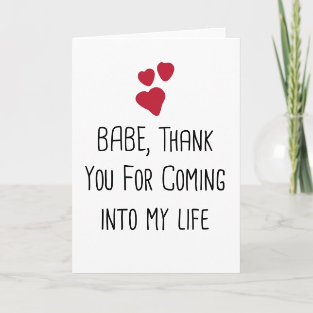 Tack för att du är i mitt liv, jag kärlek. kort (Framsida)