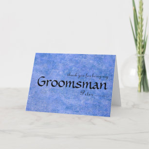 Tack för att du är min Groomsman Kort