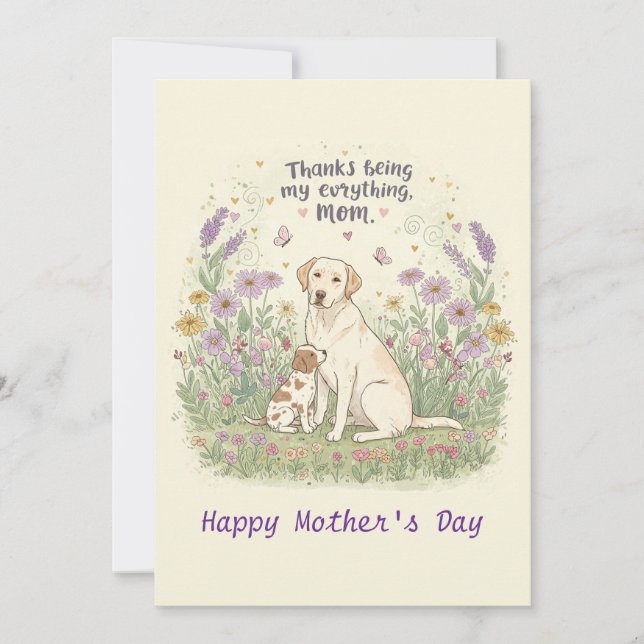 Tack för att du är min mamma inbjudningar (Framsida)