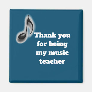 Tack för att du är min musiklärare Tacksamhet Magnet