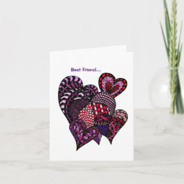 Tack för att du är min valentinvän kort