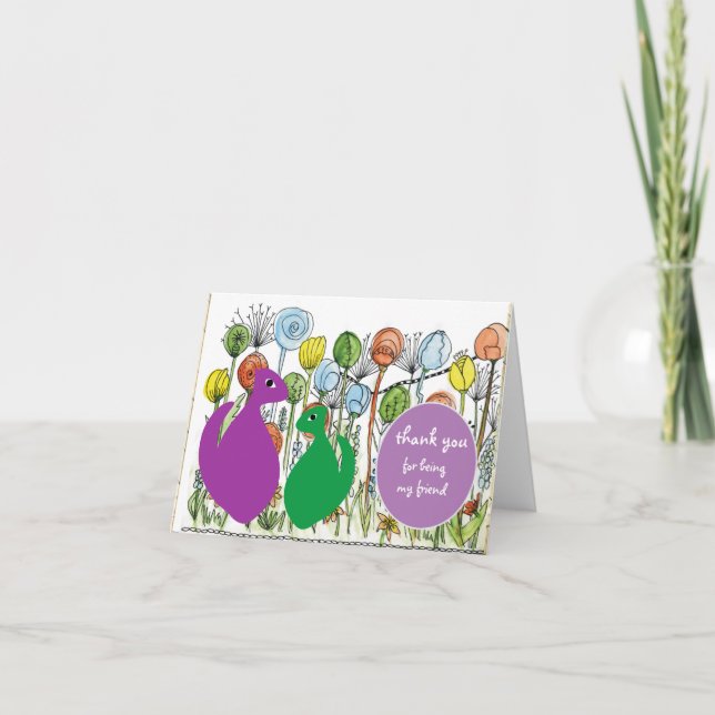 Tack för att du är min vän kort (Framsida)