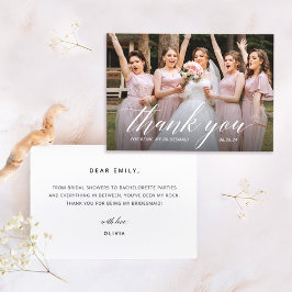 Tack för att du är mitt Bridesmaid Photo Inbjudningar