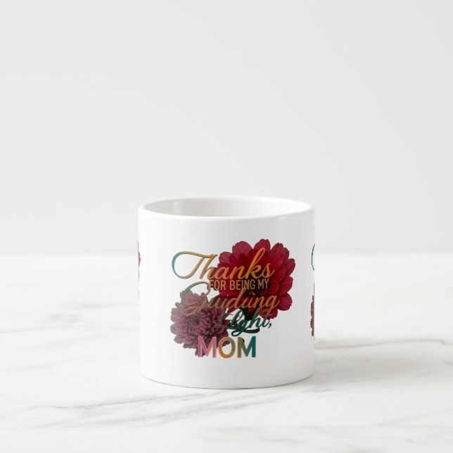 Tack för att du är mitt ledljus, Mamma - Specialit Espressomugg (Framsidan)