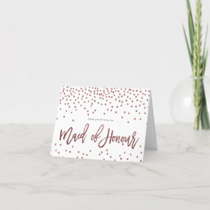 Tack för att du är mitt maid of honor-kort kort