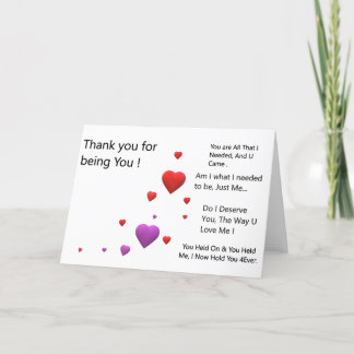 Tack för att du är U