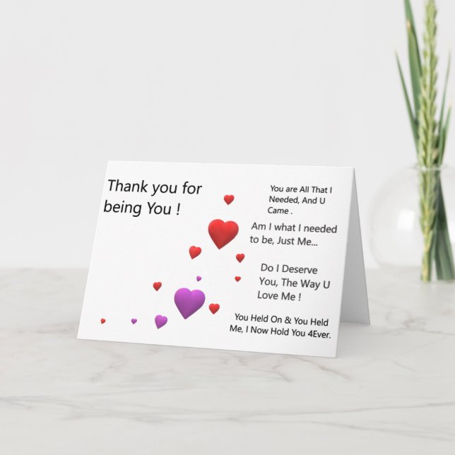 Tack för att du är U (Framsida)