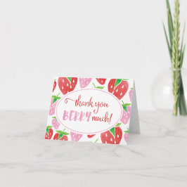 Tack för att du BERRY fick ett mycket vattenfärgsj Kort