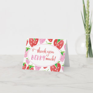 Tack för att du BERRY fick ett mycket vattenfärgsj Kort