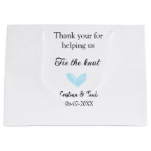 Tack för att du binder knölblått hjärta bröllop.