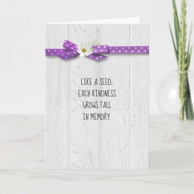 Tack för att du blommar på prickbusken kort (Framsida)