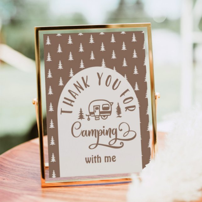 Tack för att du campade med mig Lycklig Camper Poster (Skapare uppladdad)