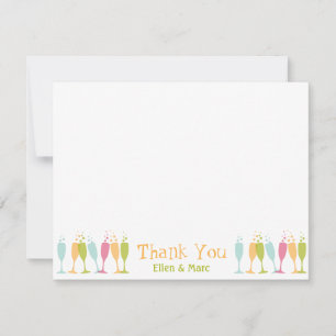 Tack för att du dansade champagneglasögon i färg.