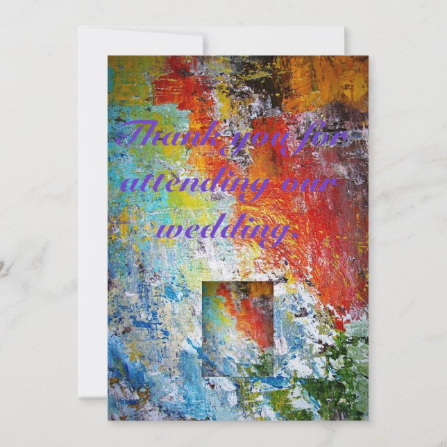 Tack för att du deltog i vår bröllopsfest inbjudningar (Framsida)