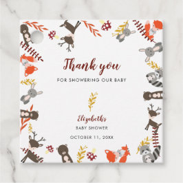 Tack för att du faller gåvor etiketter