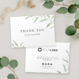 Tack för att du får så lite logotyp för miljövänli inbjudningar