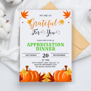 Tack för att du får Thanksgivingen Avlästa uppskat Inbjudningar