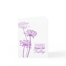 Tack för att du fick bröllop lila-blomman