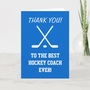 Tack för att du fick ett hockey-buss Anpassade Kort
