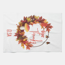 Tack för att du fick Ge under hösten Kökshandduk